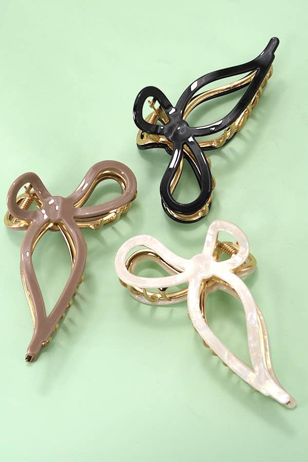 JUMBO BOW CLAW CLIPS