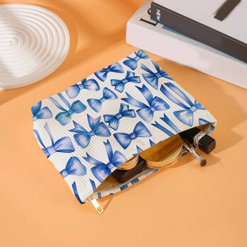 BOW CHERRY COSMETIC BAG