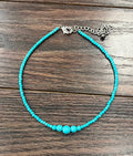 TURQUOISE BEADED NECKLACE
