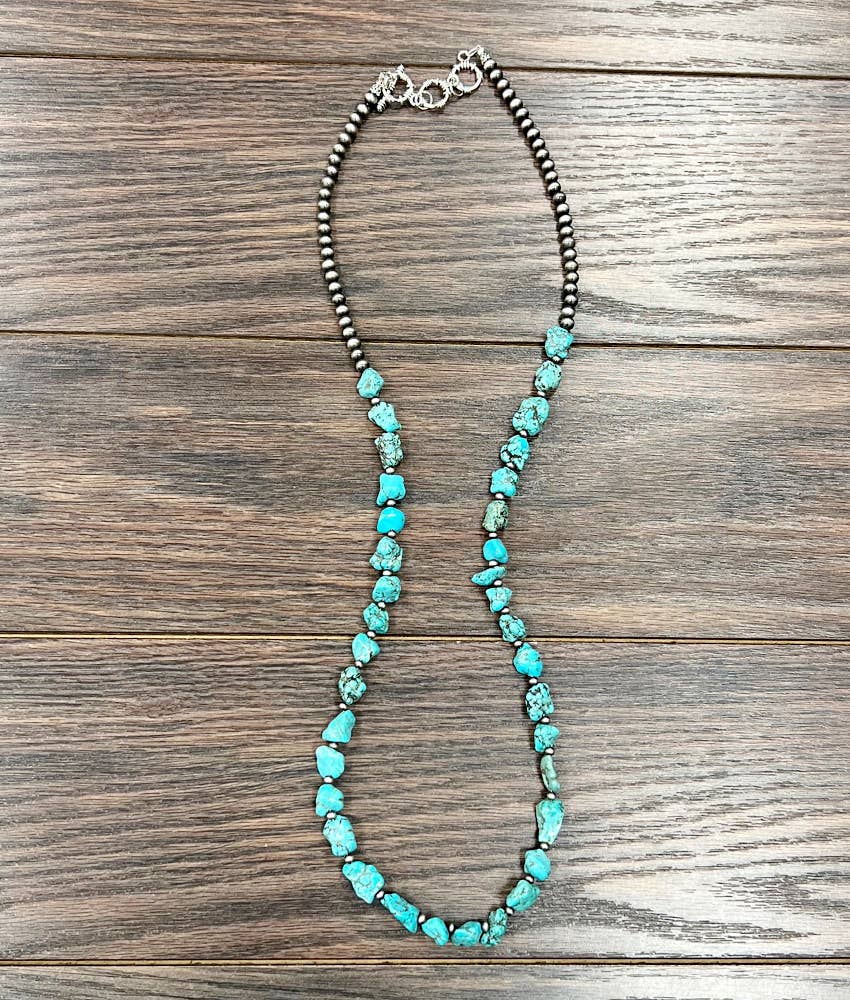 32" Western Turquoise Necklace