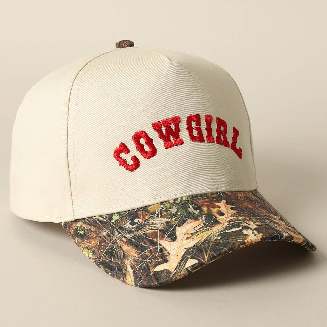 COWGIRL CAMO TRUCKER HAT
