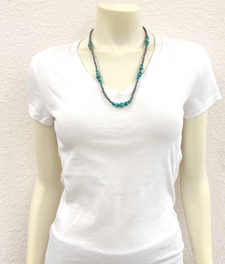 22" Western Gemstone Necklace