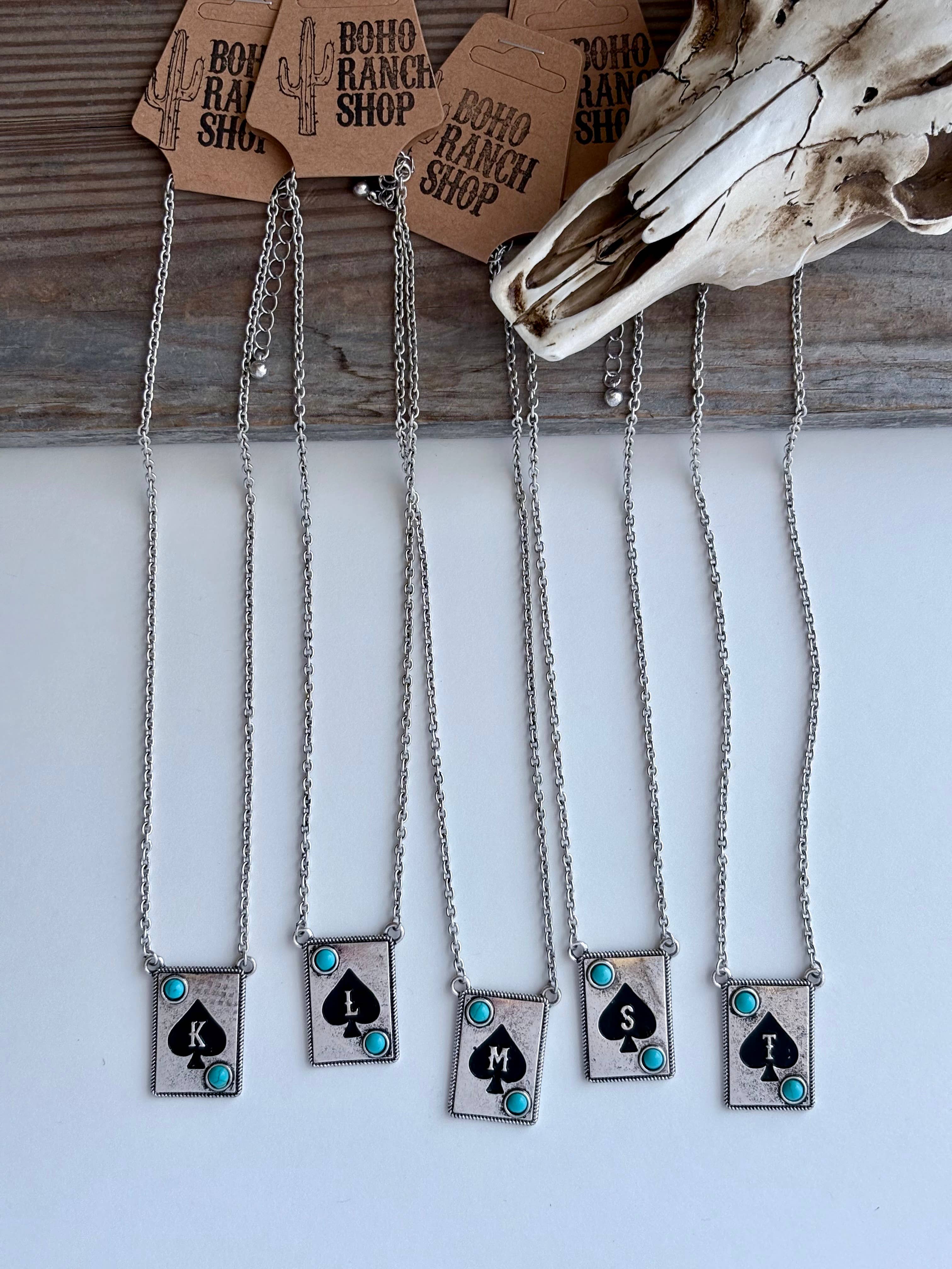 Initial Ace Necklace