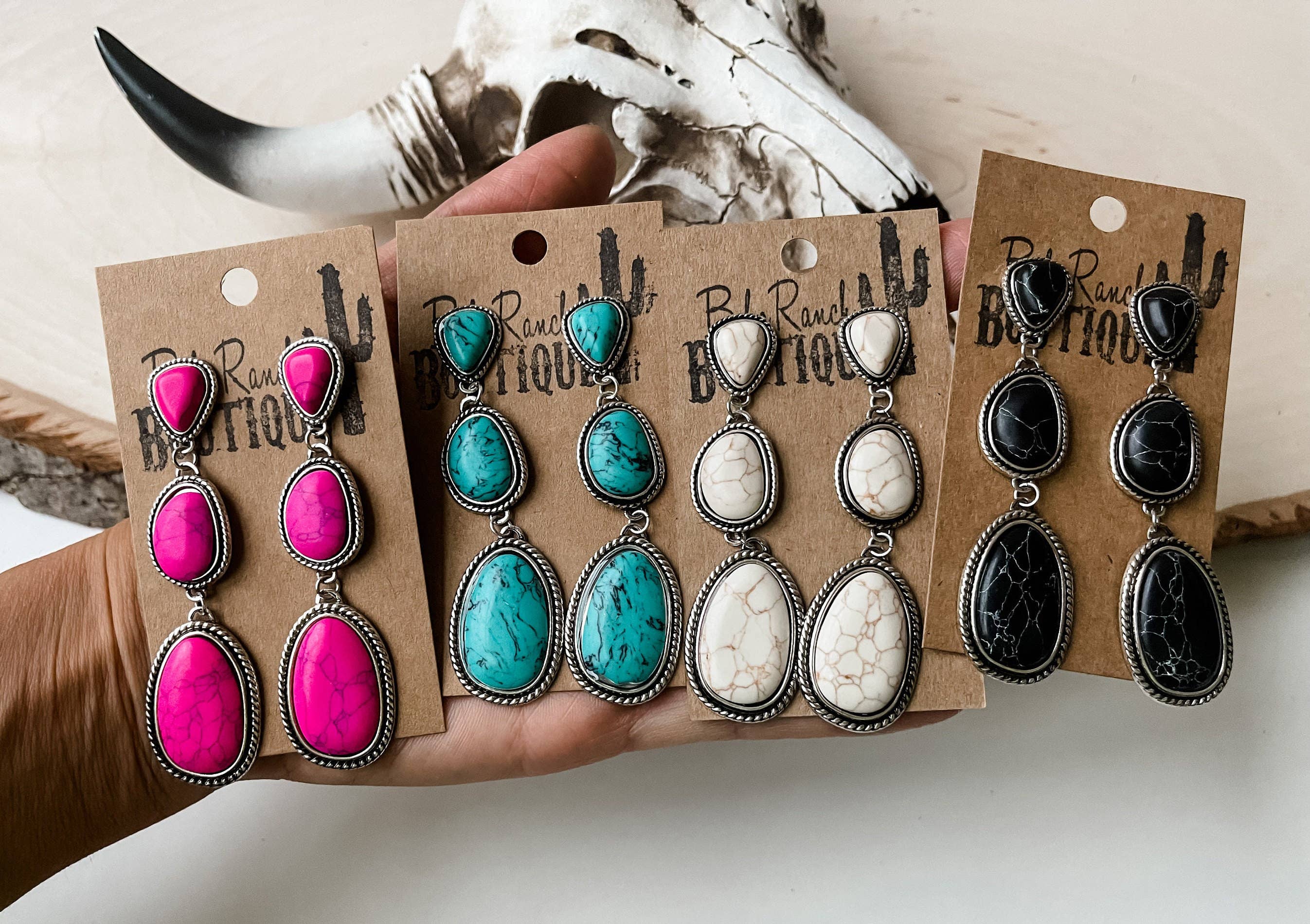3 TIERED EARRINGS