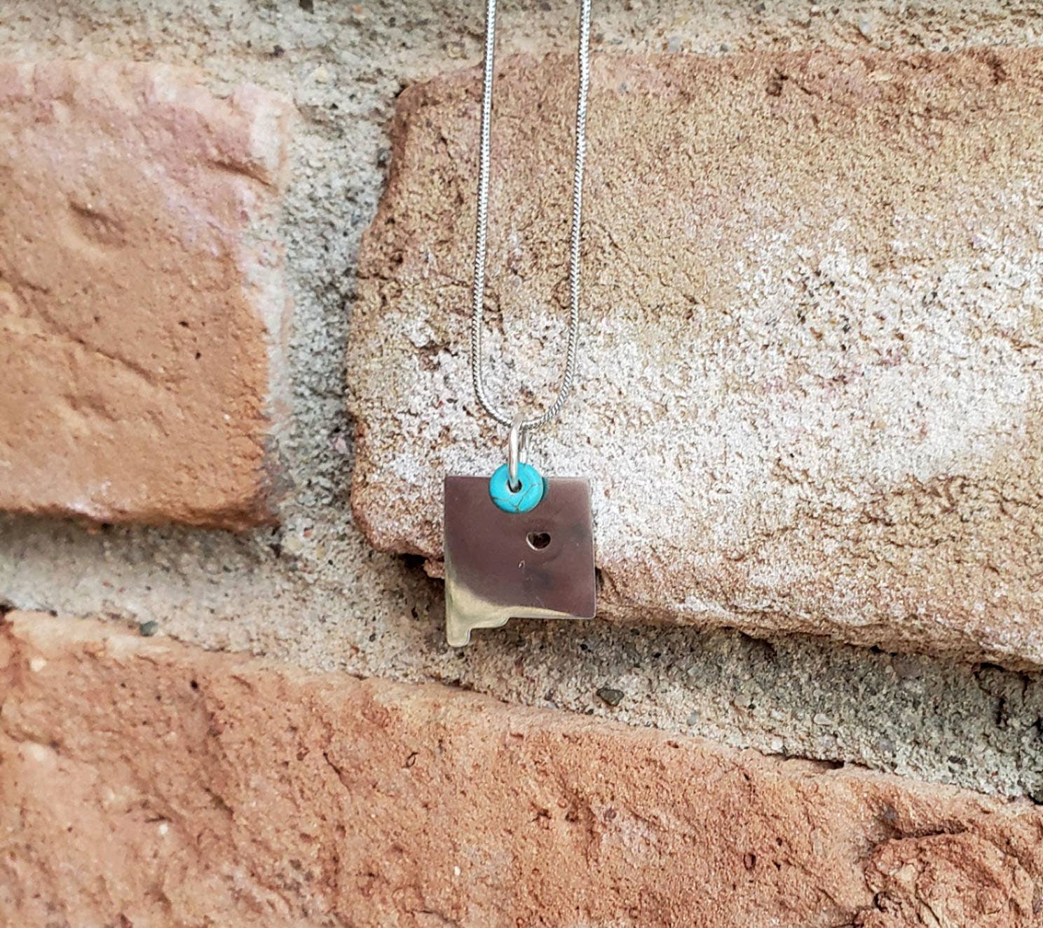 New Mexico State Cutout Necklace