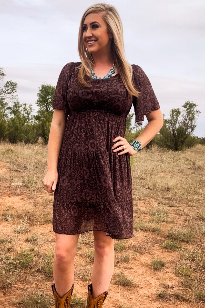 Bronzed Bloom Dress