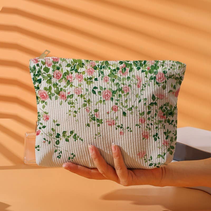 BOW CHERRY COSMETIC BAG