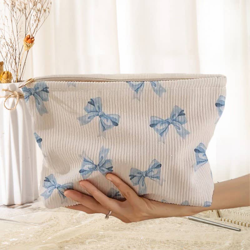 BOW CHERRY COSMETIC BAG