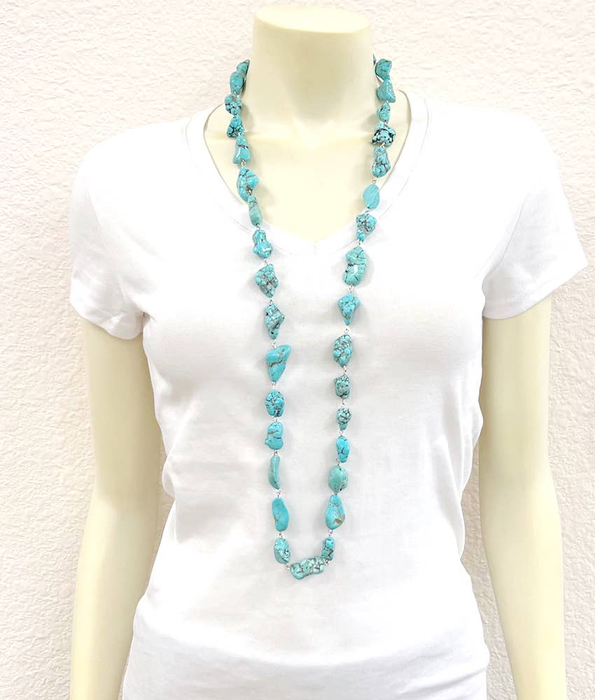 40" Western Turquoise Necklace