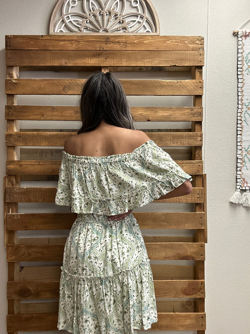 Floral Off Shoulder Mini Dress