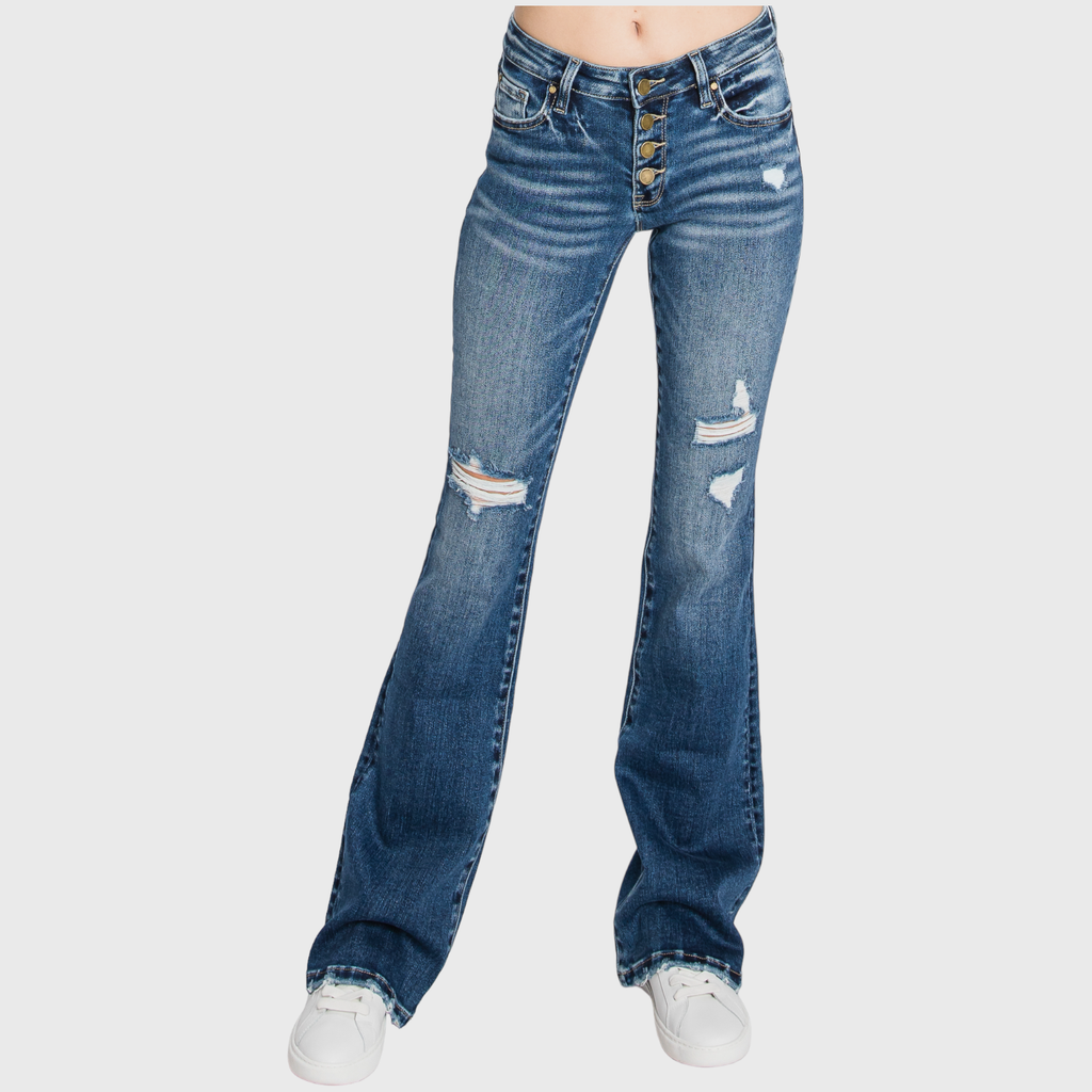 Cute as a Button Fly Denim