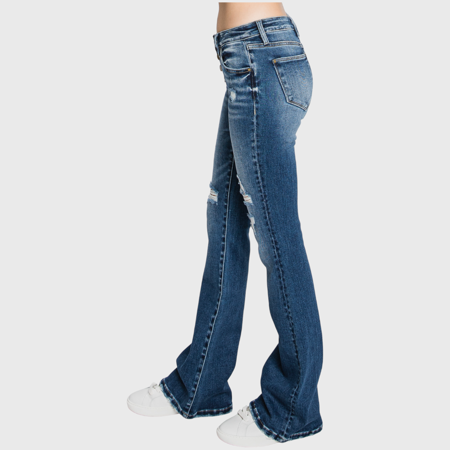 Cute as a Button Fly Denim