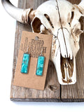 Stone Bar Drop Dangle Earrings