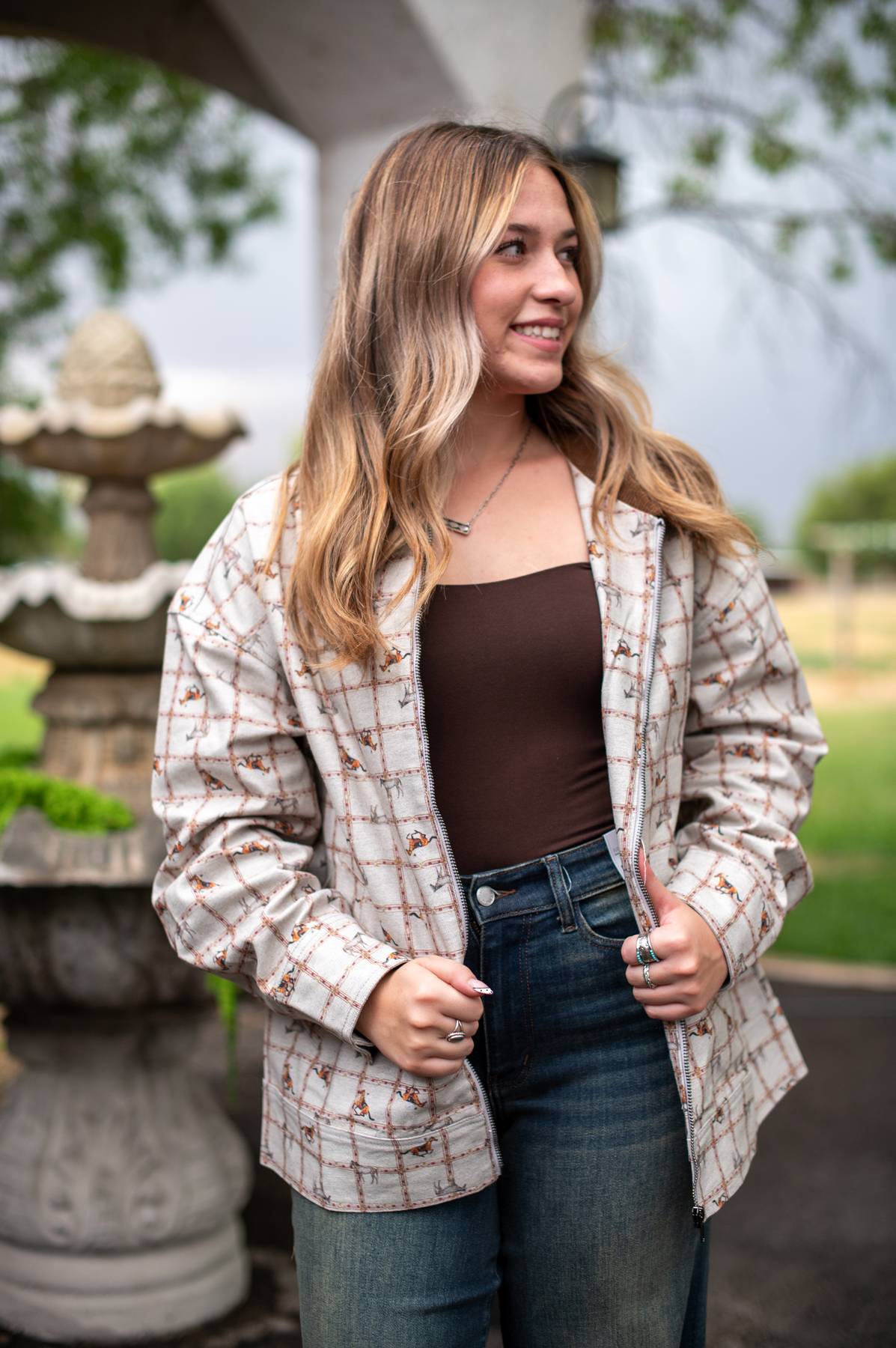Horse Around Zip Up Jacket