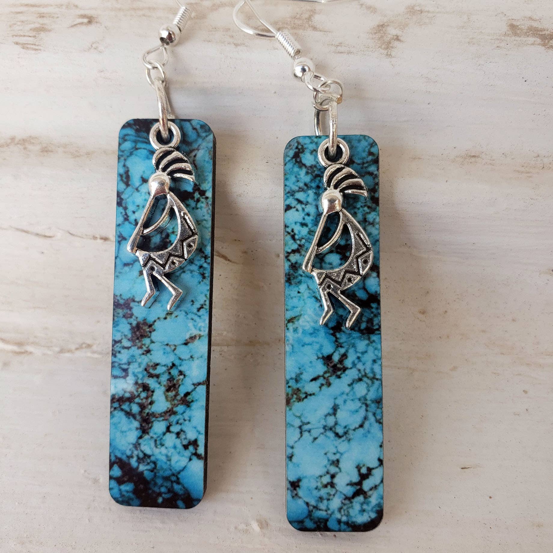 Kokopelli Southwestern Earrings