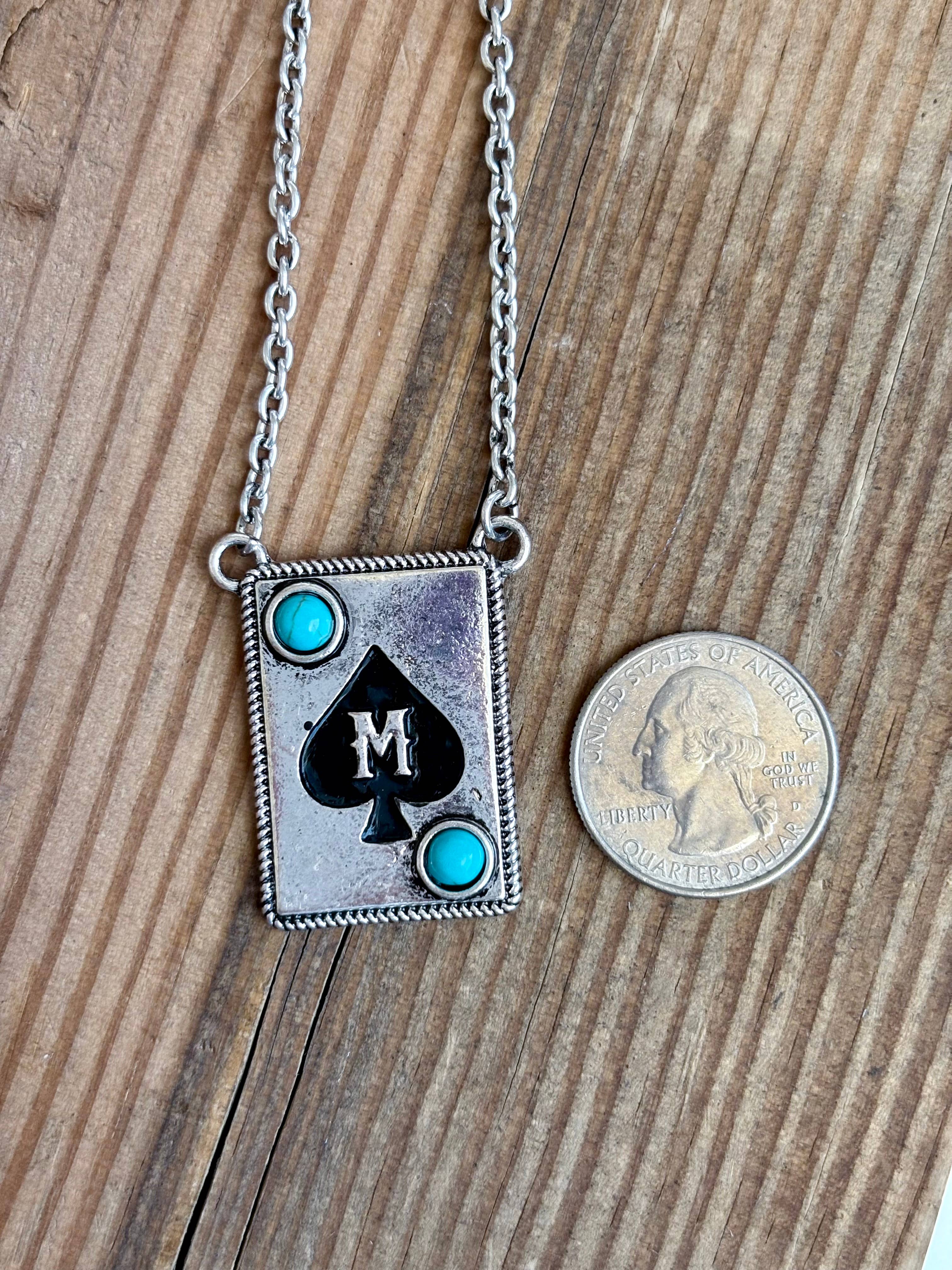 Initial Ace Necklace