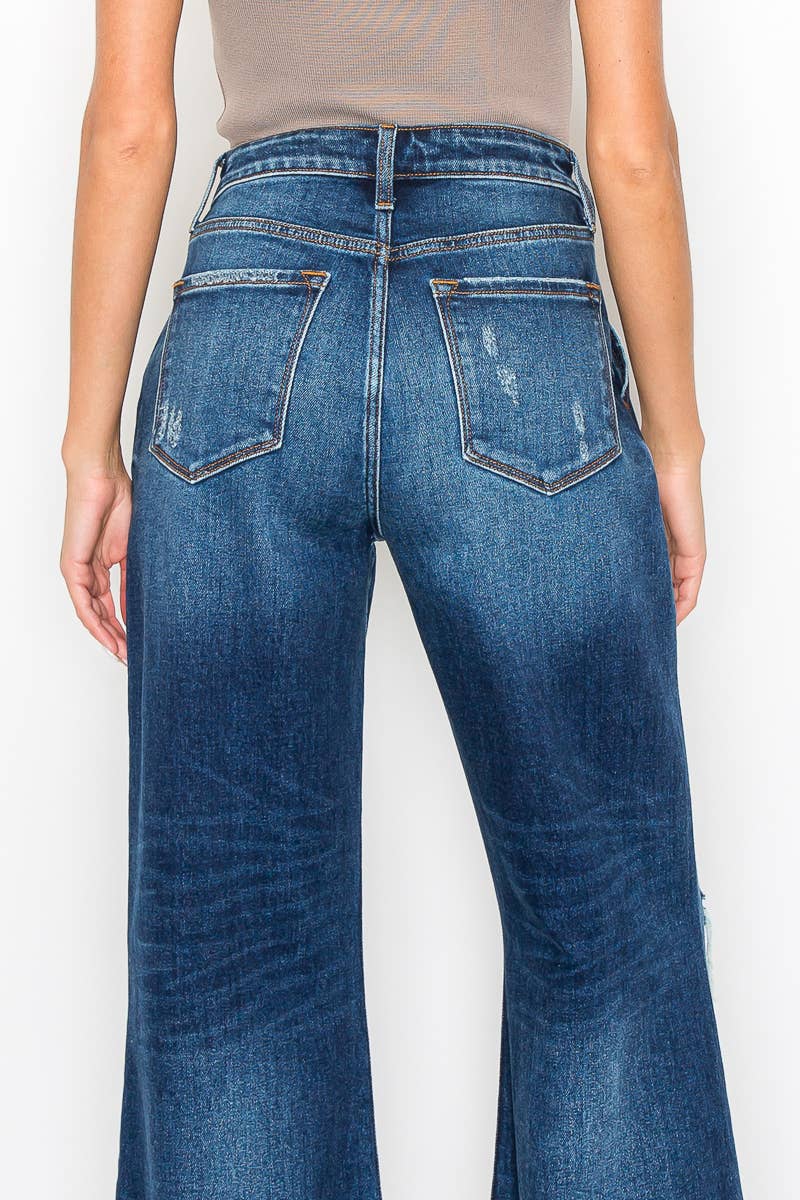 ULTRA HIGH RISE RELAXED FLARE JEANS