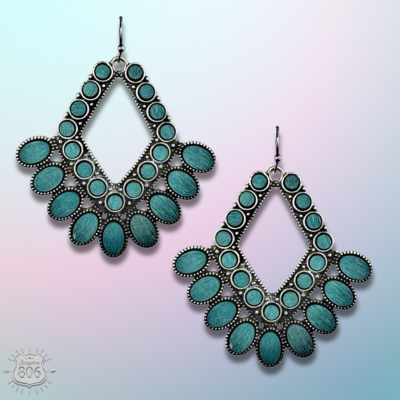 Turquoise Chandelier Earrings