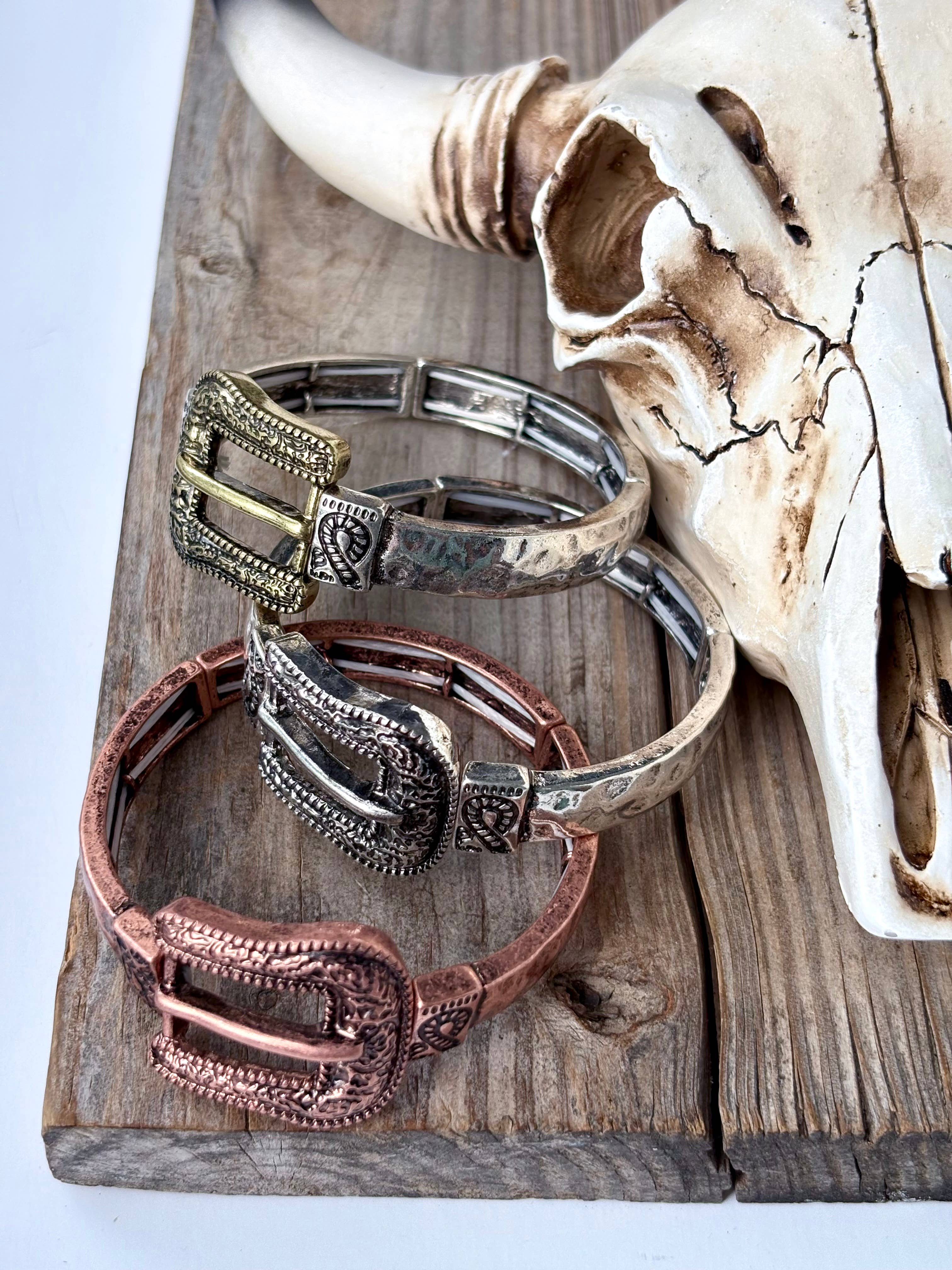 BELT BUCKLE STRETCH BRACELET