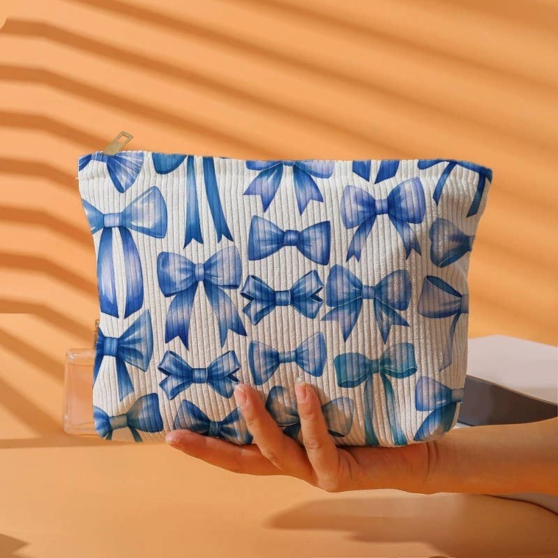 BOW CHERRY COSMETIC BAG