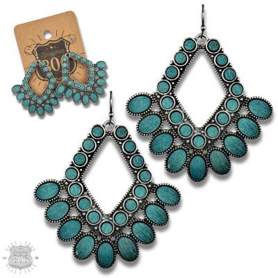 Turquoise Chandelier Earrings