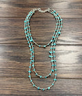 30" Western Turquoise Strand Necklace