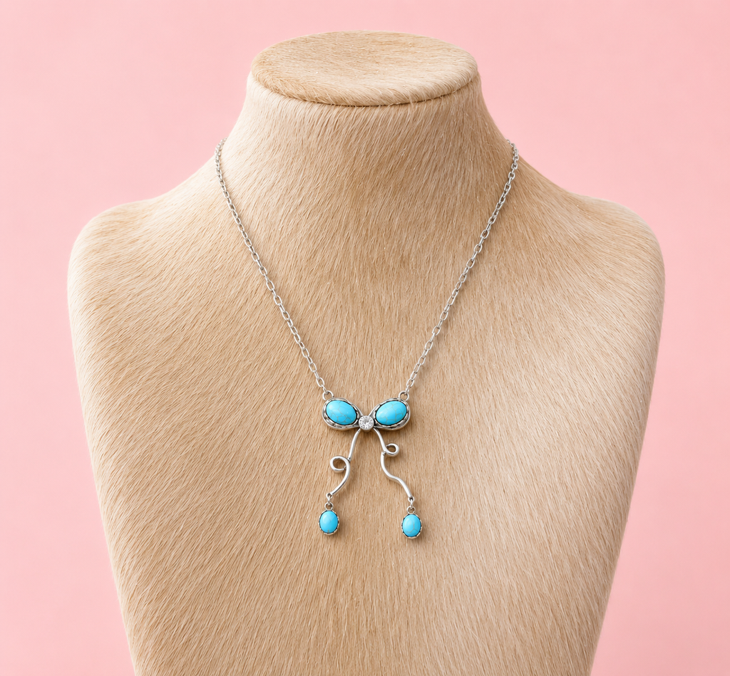 Coquette Bow Pendant Necklace
