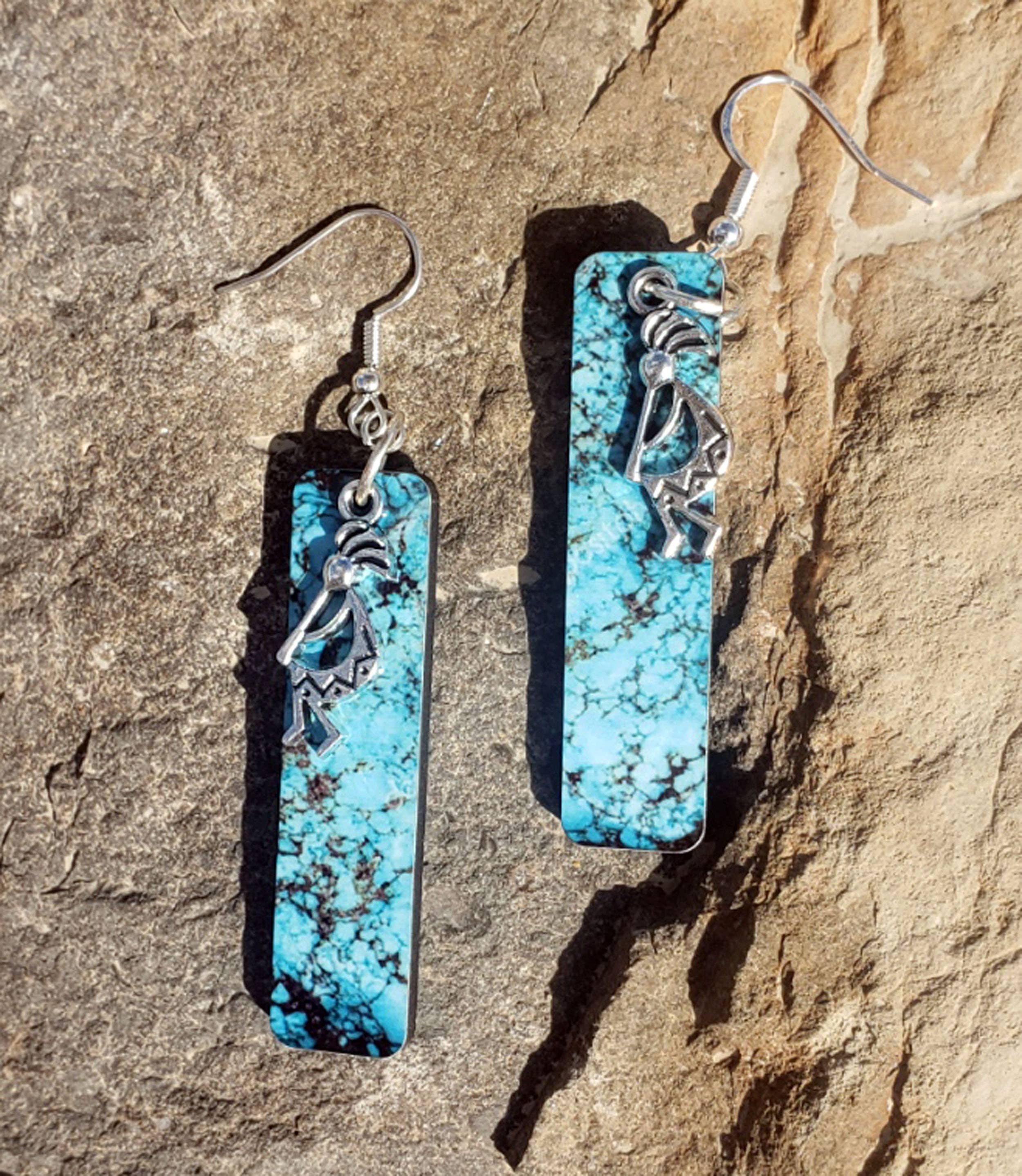 Kokopelli Southwestern Earrings