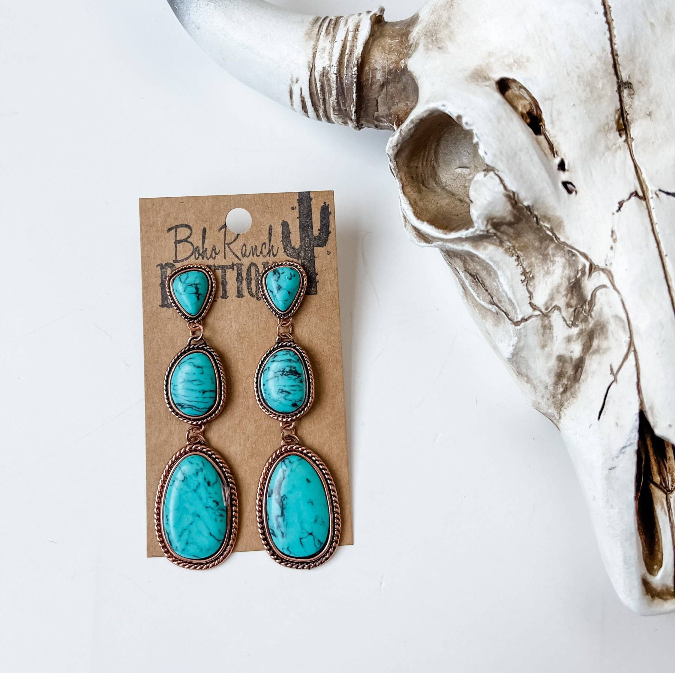3 TIERED EARRINGS