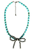 BEADED BOW NECKLACE