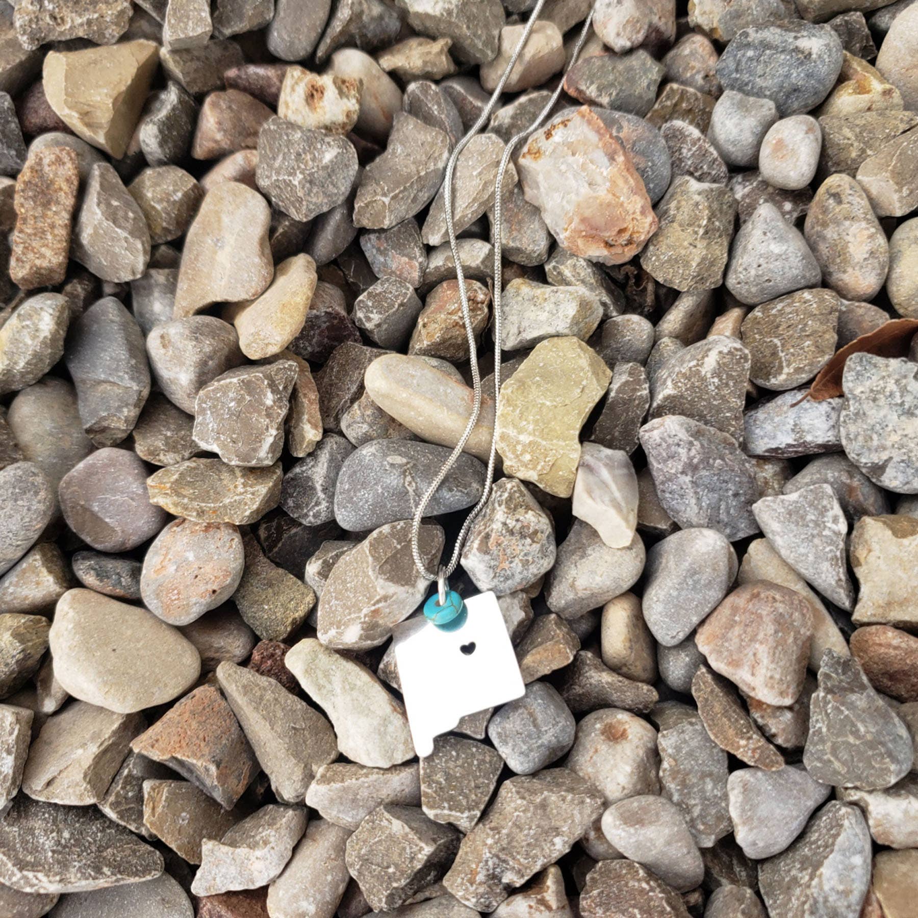 New Mexico State Cutout Necklace