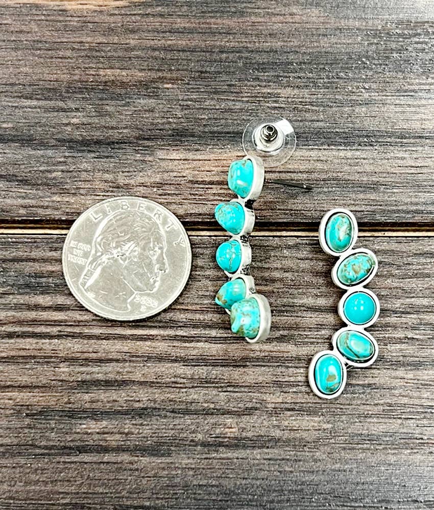NAVAJO TURQUOISE STUD EARRINGS