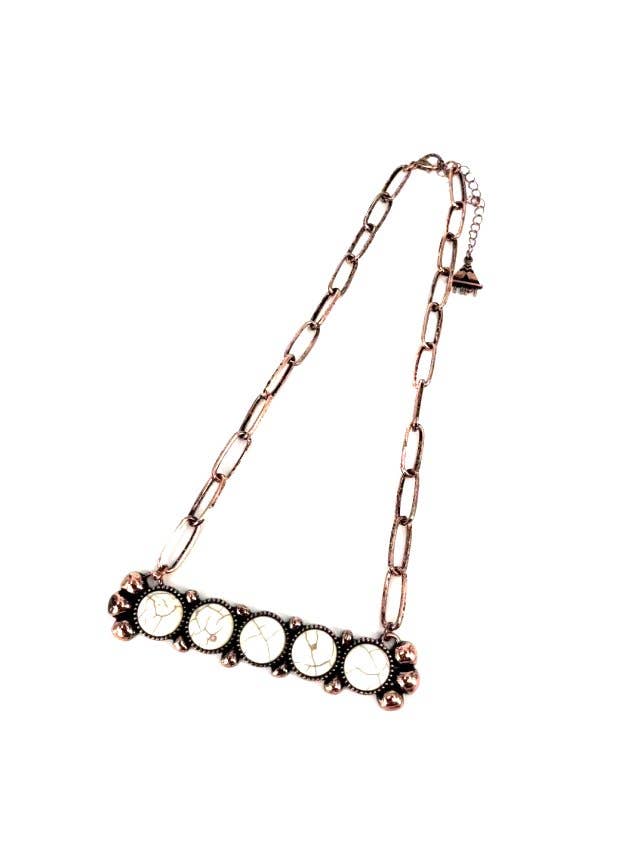 Stone Bar Pendant Necklace