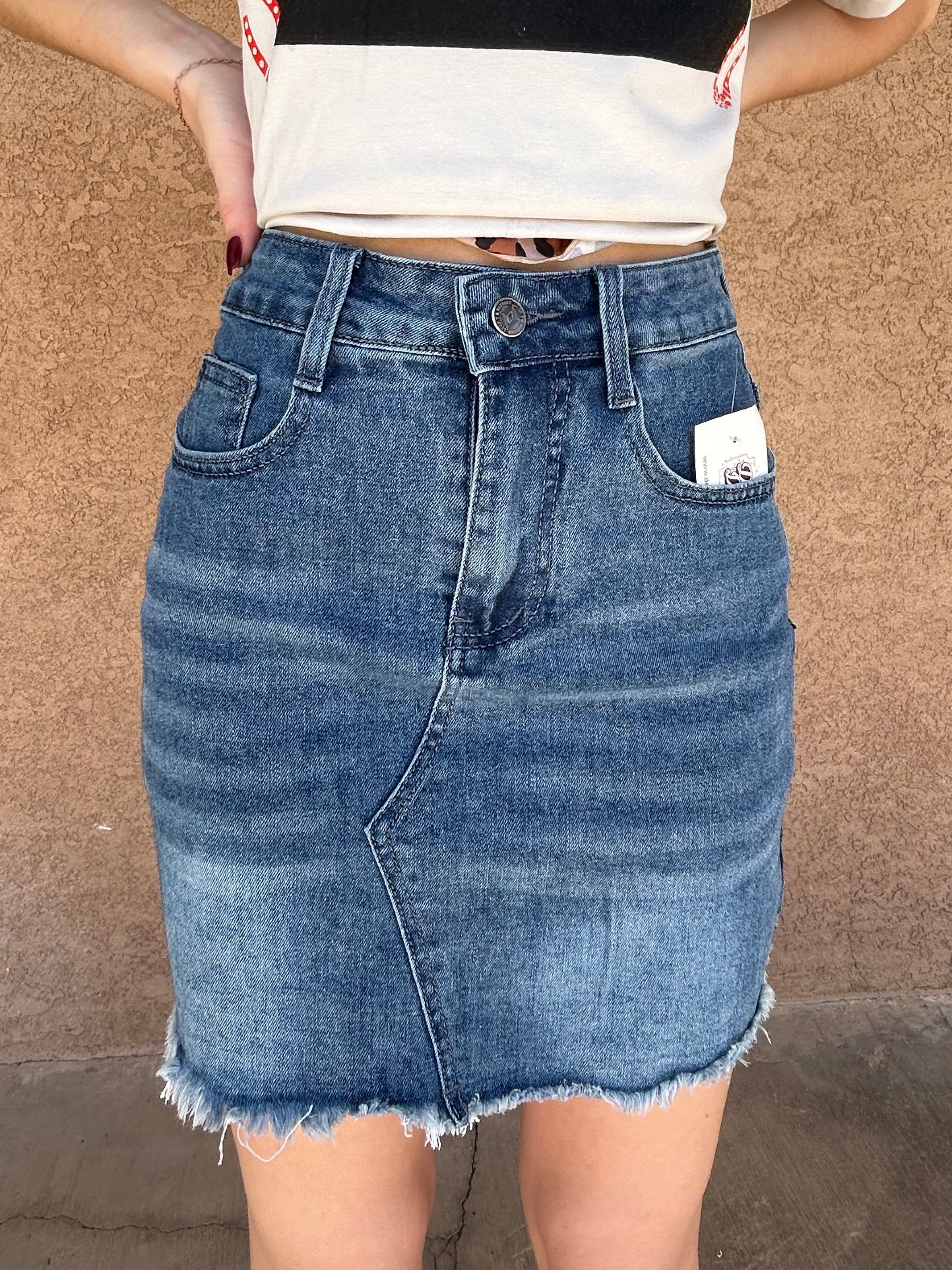 BLUE JEAN SKIRT