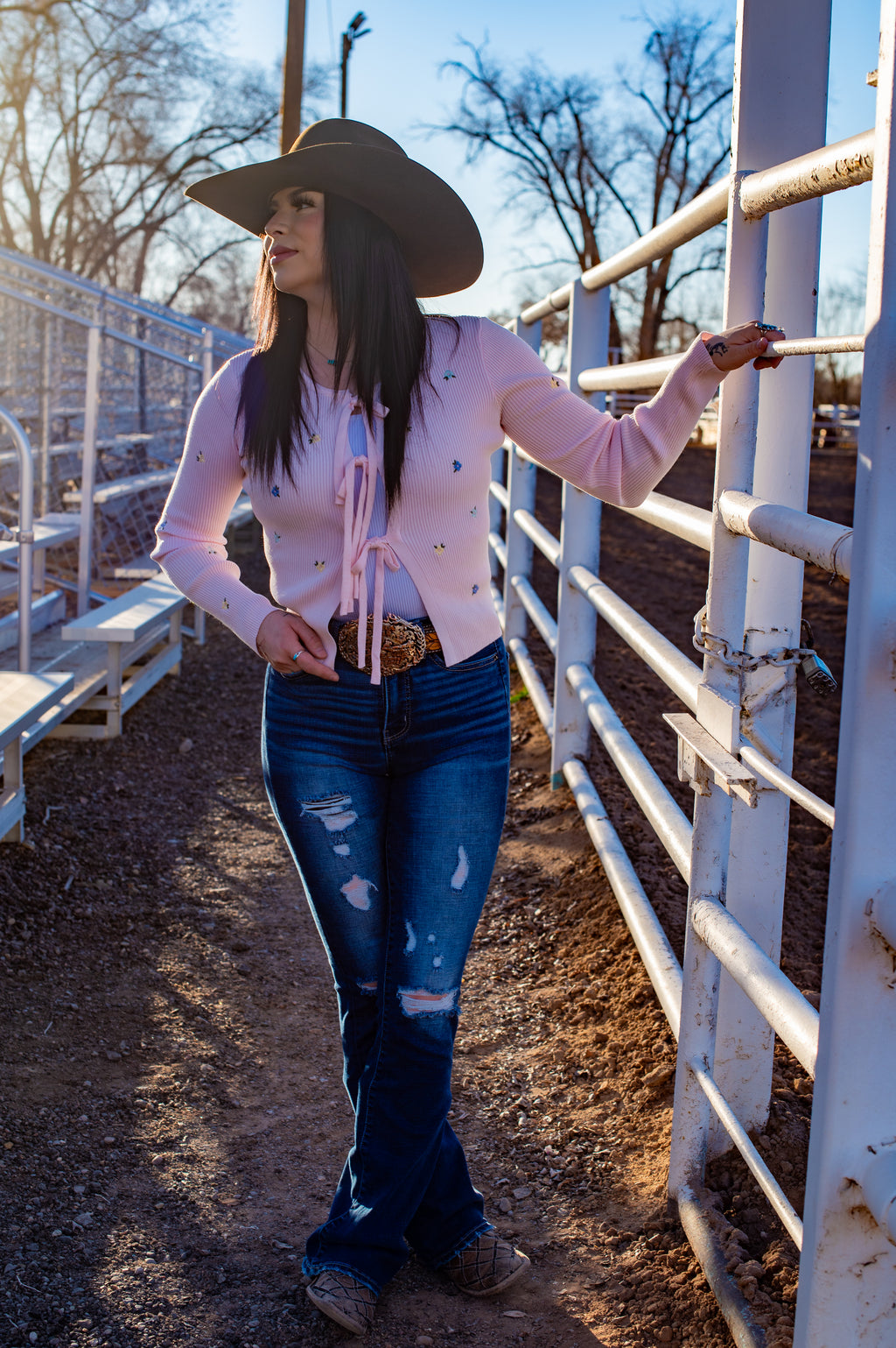 BLOOM BOW CARDIGAN