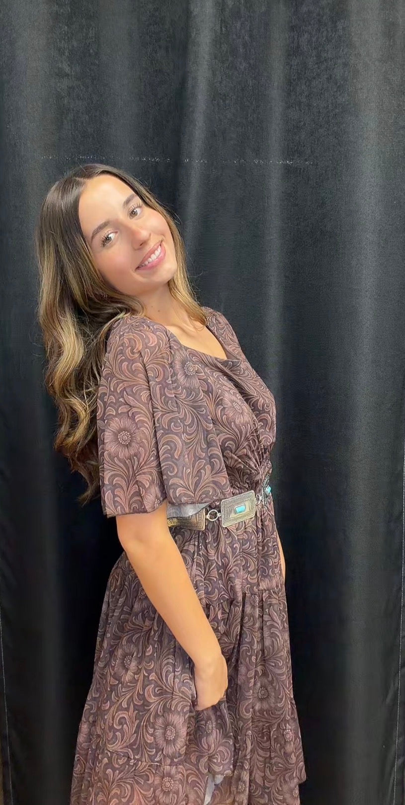 Bronzed Bloom Dress
