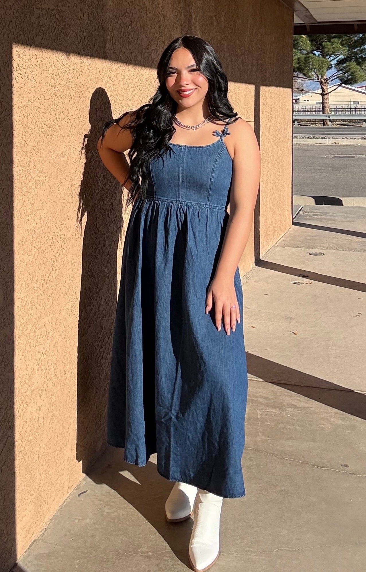 DENIM DARLIN MAXI DRESS