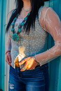 SOMETHING BLUE CORSET VEST