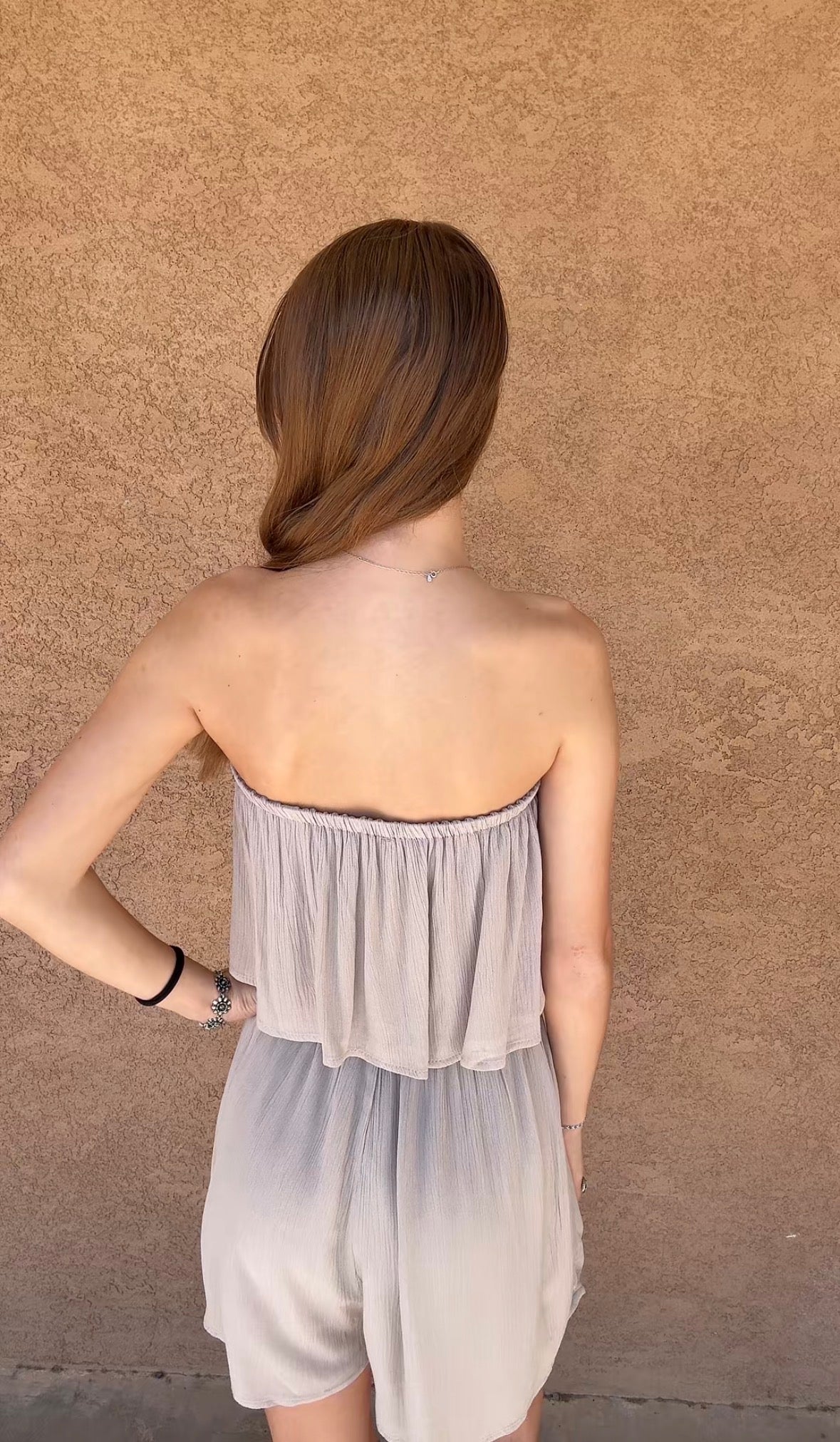 Beige Behavior Romper