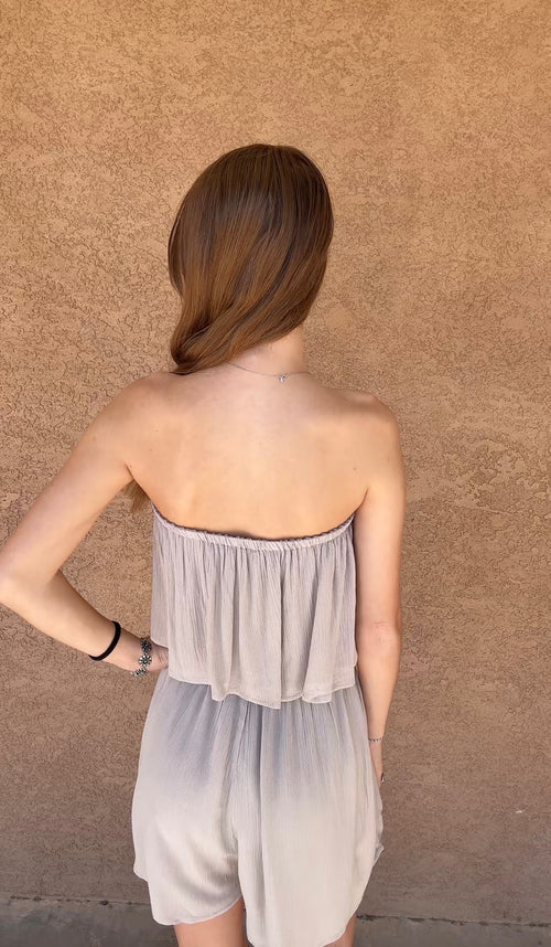 Beige Behavior Romper