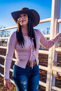 BLOOM BOW CARDIGAN