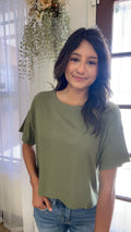 LONG CROP BOX TEE