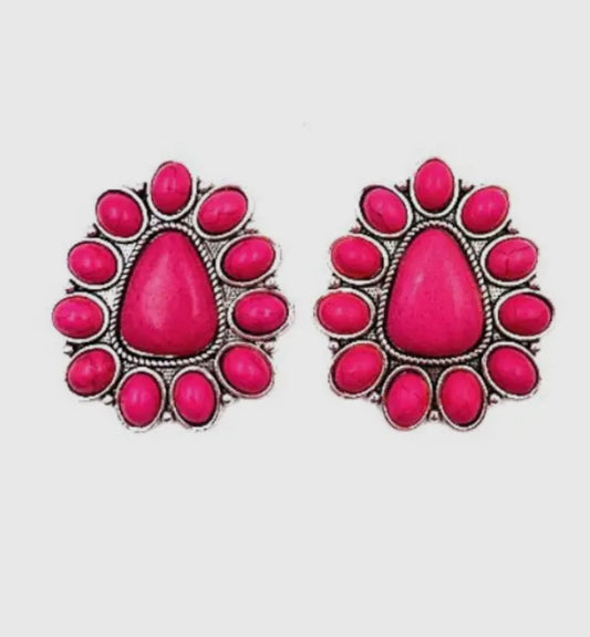 Large Concho Earrings