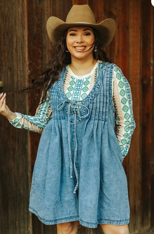 DESERT DOLL DEMIN ROMPER