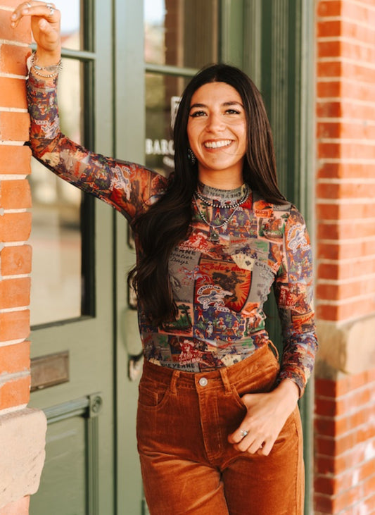 Rodeo Days Mesh Top