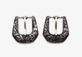Belt Buckle Post Earrings