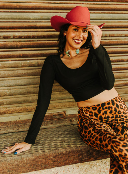 Tillie Ribbed Long Sleeve Crop