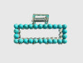 MINI NAVAJO PEARL CLAW CLIP