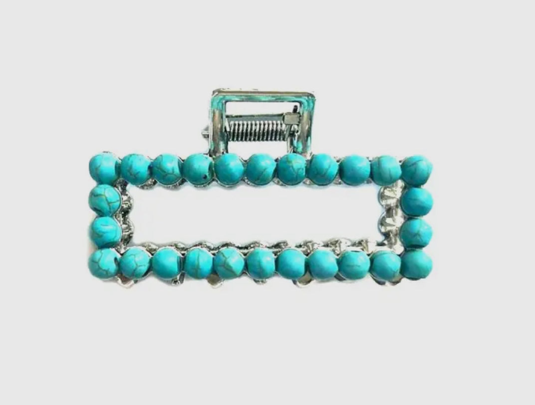 MINI NAVAJO PEARL CLAW CLIP
