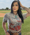 SWING FOR THE FENCES GRAPHIC TEE